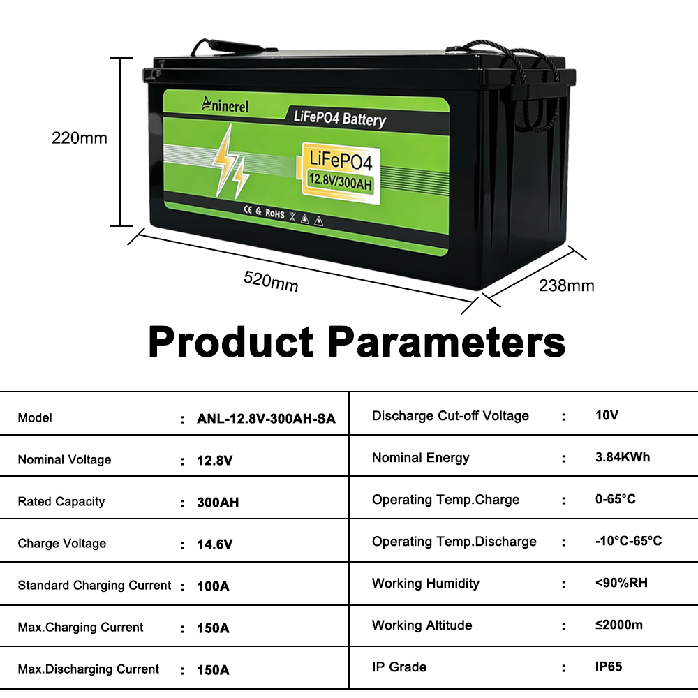 Batería Aninerel LiFePO4 12V 2 - Lithium Battery 100Ah reseña y precio