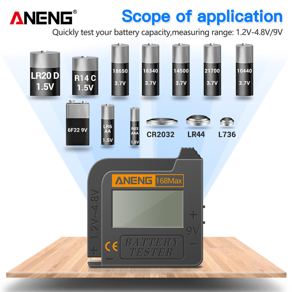 ANENG 168MAX Comprobador de Ba - Renewable Energy Demonstration Kit reseña y precio