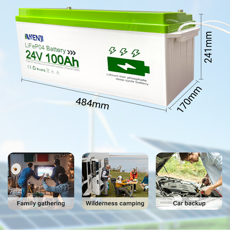 Batería ANENJI LiFePo4 24V 100 - Lithium Battery 100Ah reseña y precio