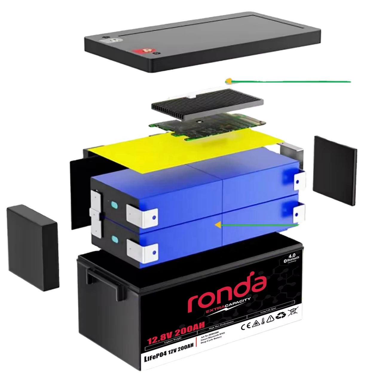 Caja prismática del paquete BM - Lithium Battery 100Ah reseña y precio